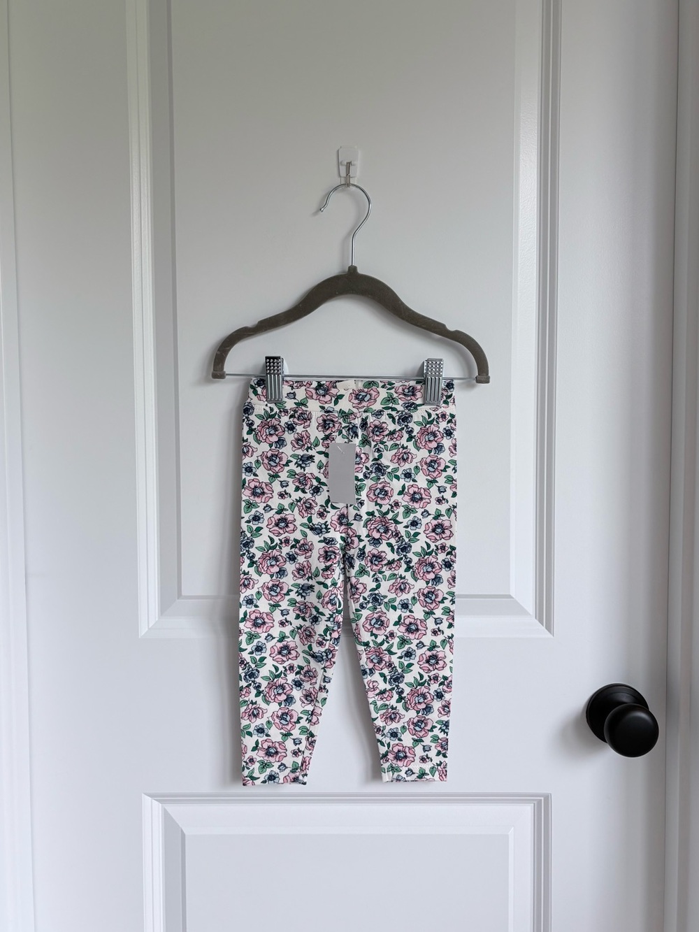 🌺Crewcuts Toddler White Floral Leggings NWT